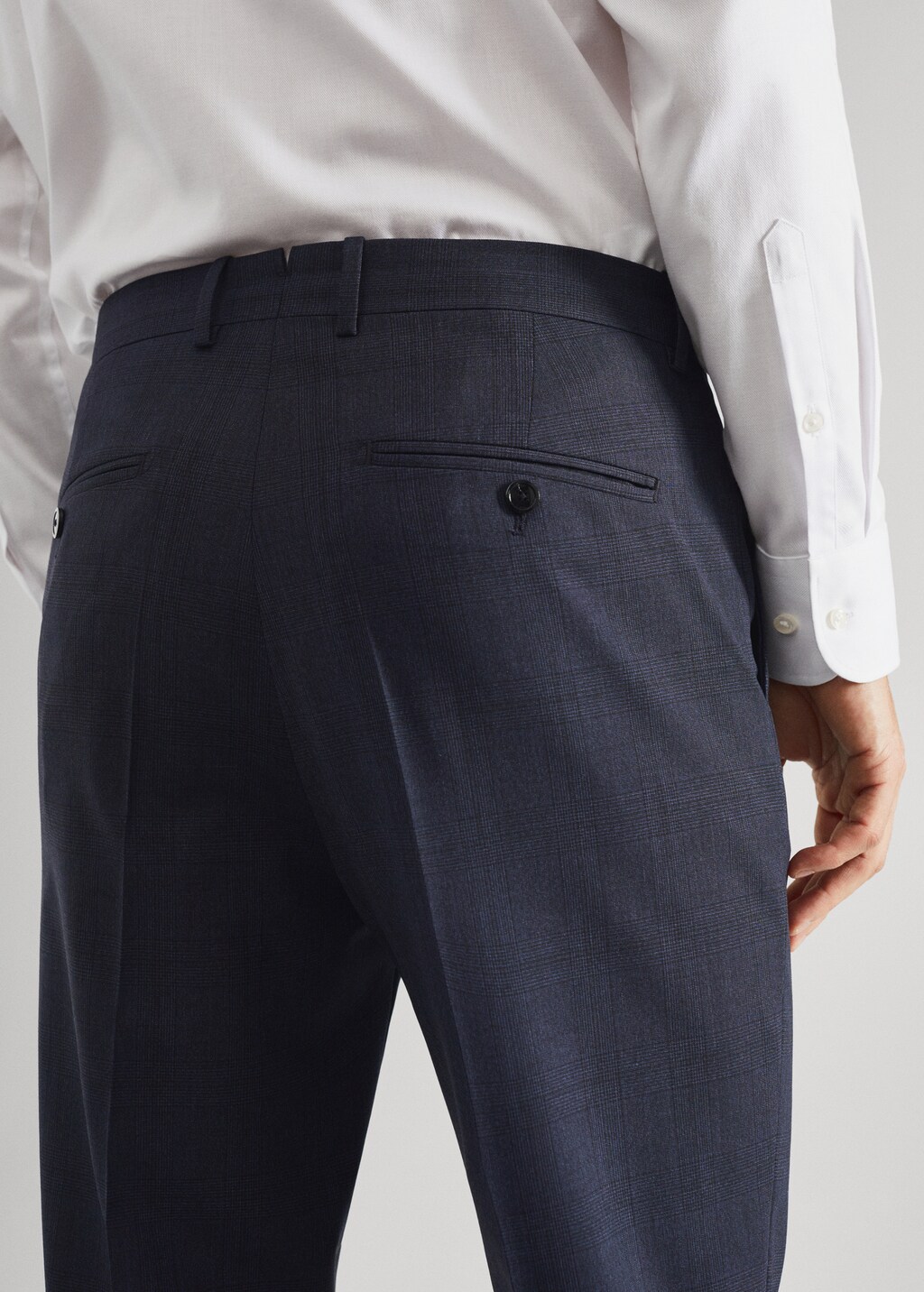 Slim fit wool suit pants - Details of the article 6