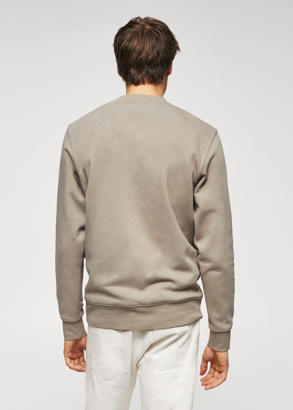 Plush cotton sweatshirt - Reverse of the article