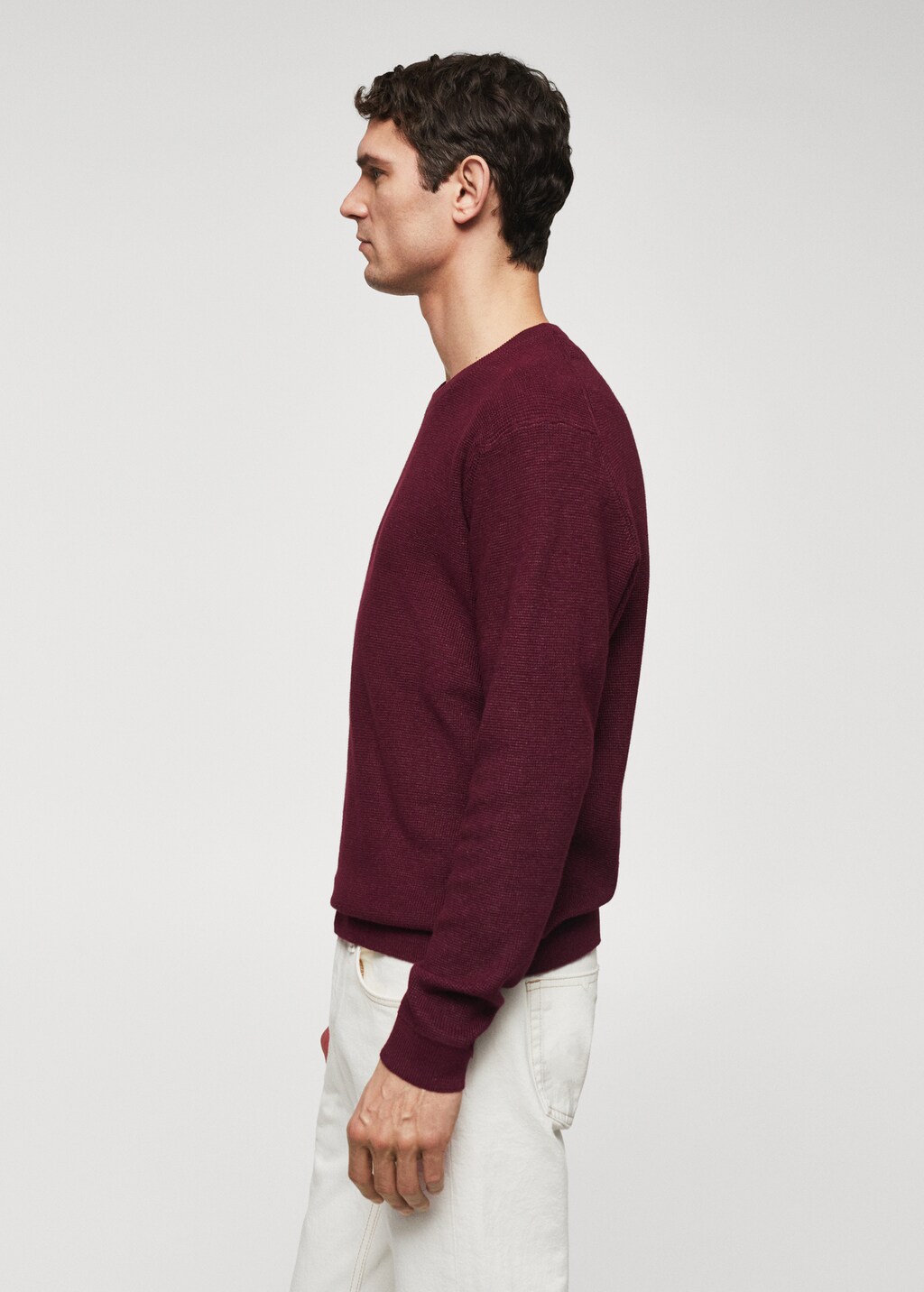 Structured cotton sweater - Details of the article 6