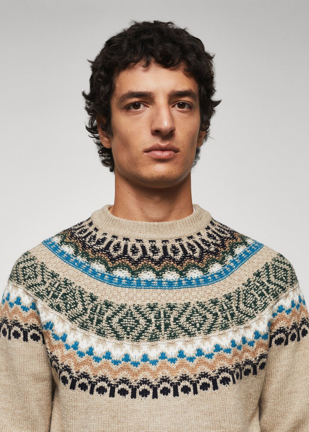 Jacquard wool sweater - Details of the article 1