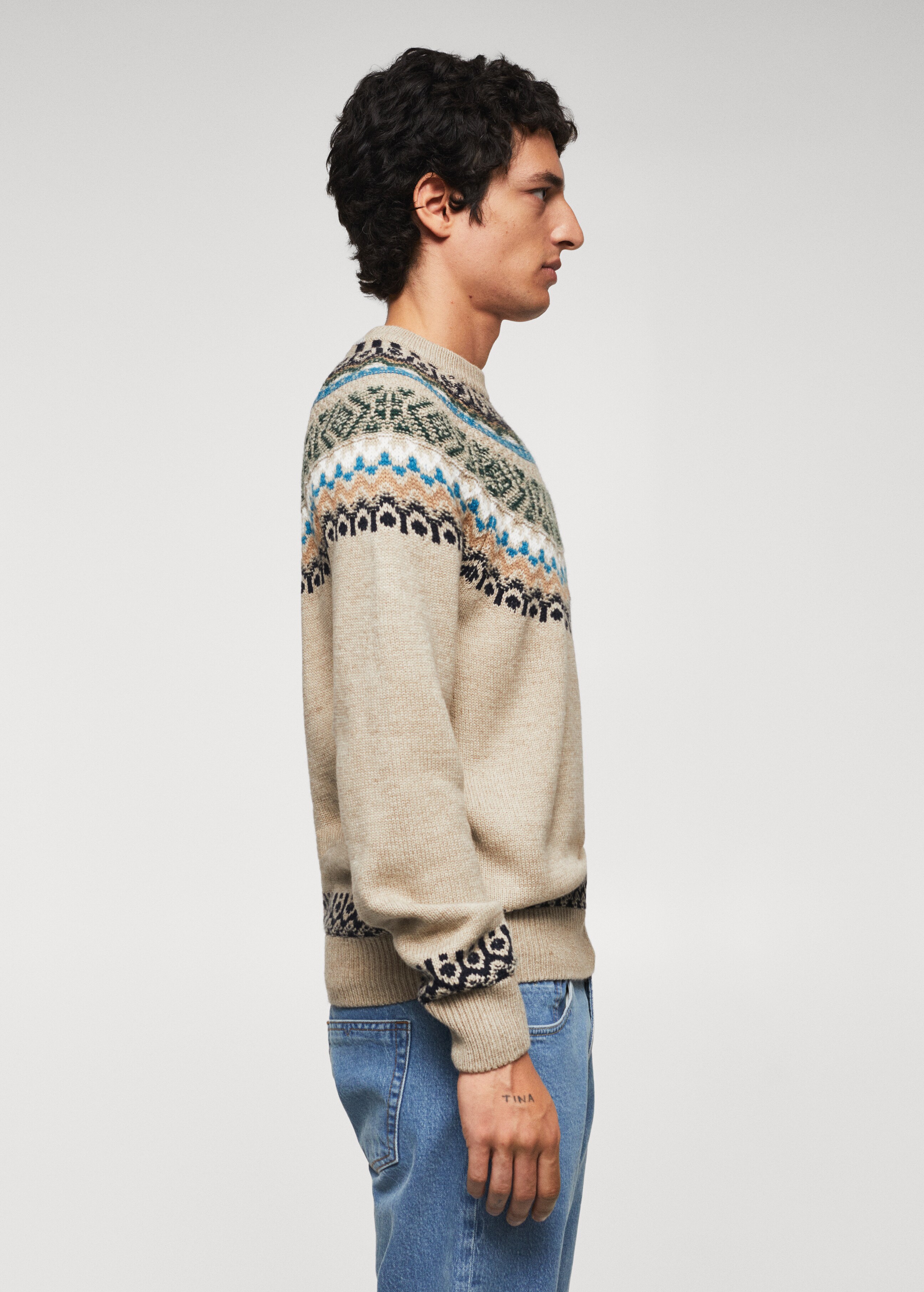 Jacquard wool sweater - Details of the article 6
