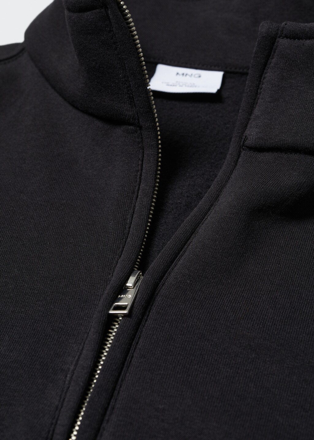 Cotton sweatshirt with zip neck - Details of the article 8