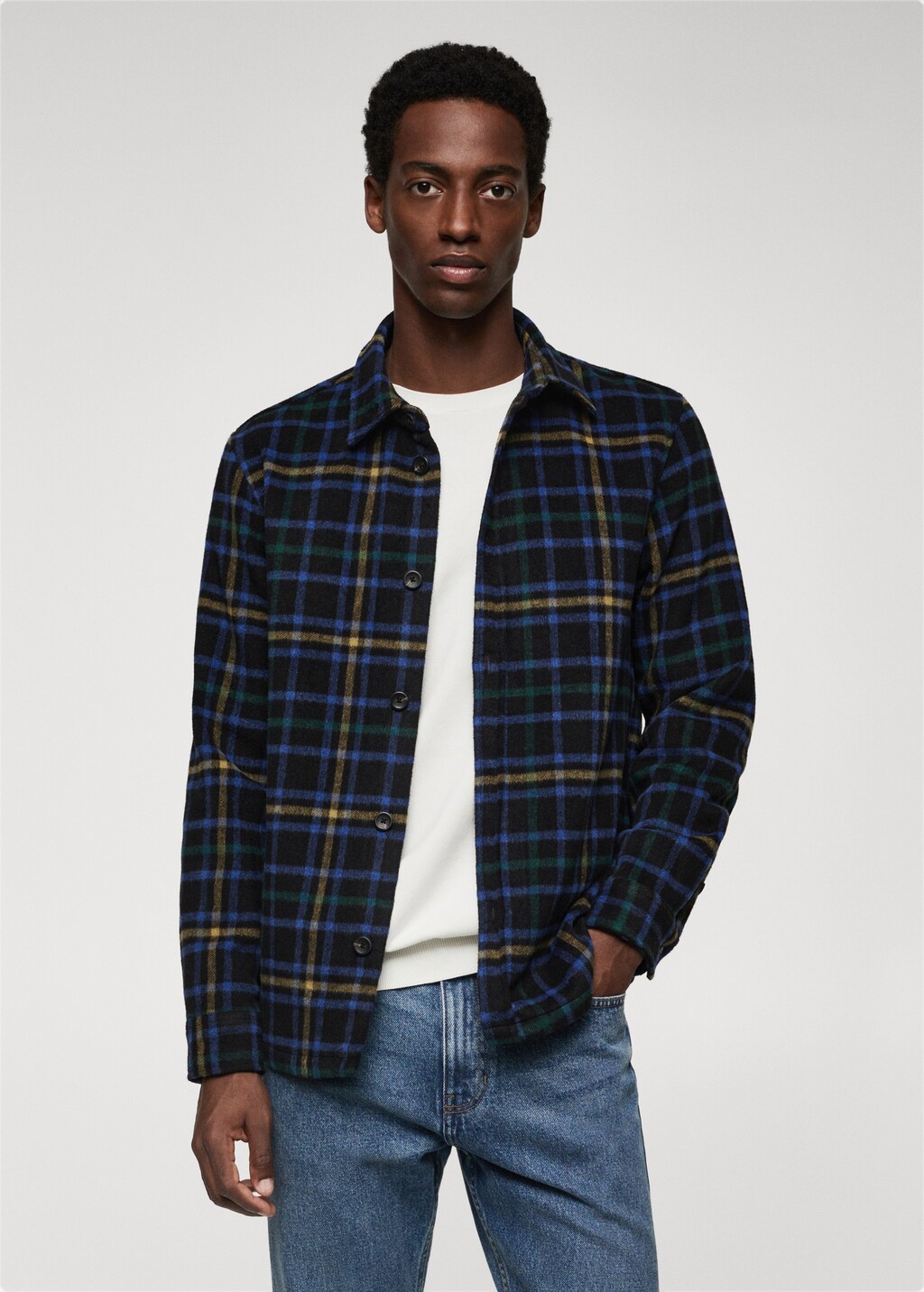 Chemise carreaux flanelle homme sale