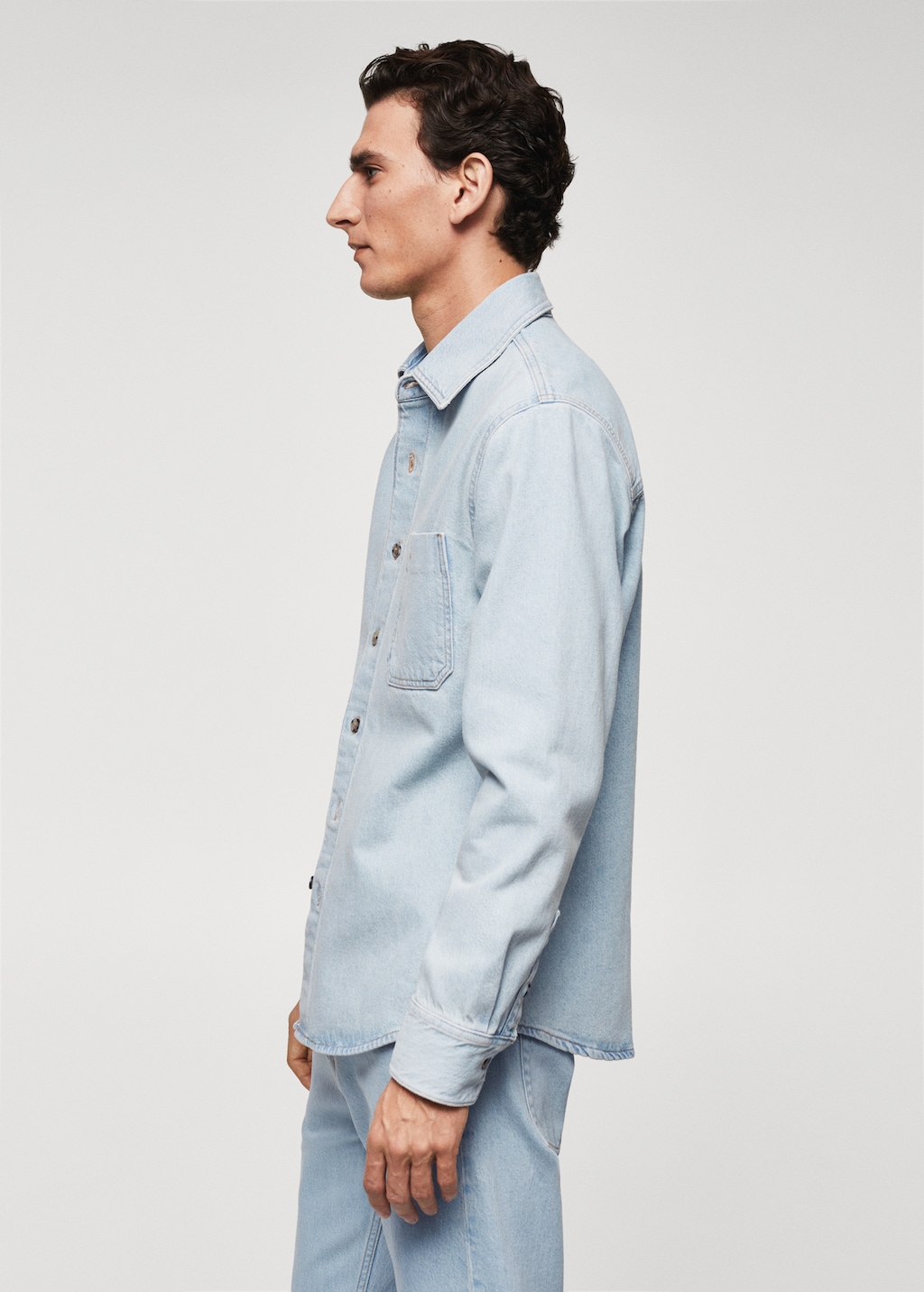 Pocket denim overshirt - Details of the article 6