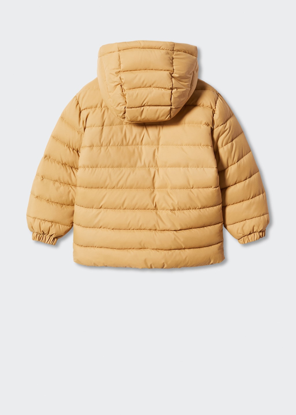 Hood quilted coat - Reverse of the article