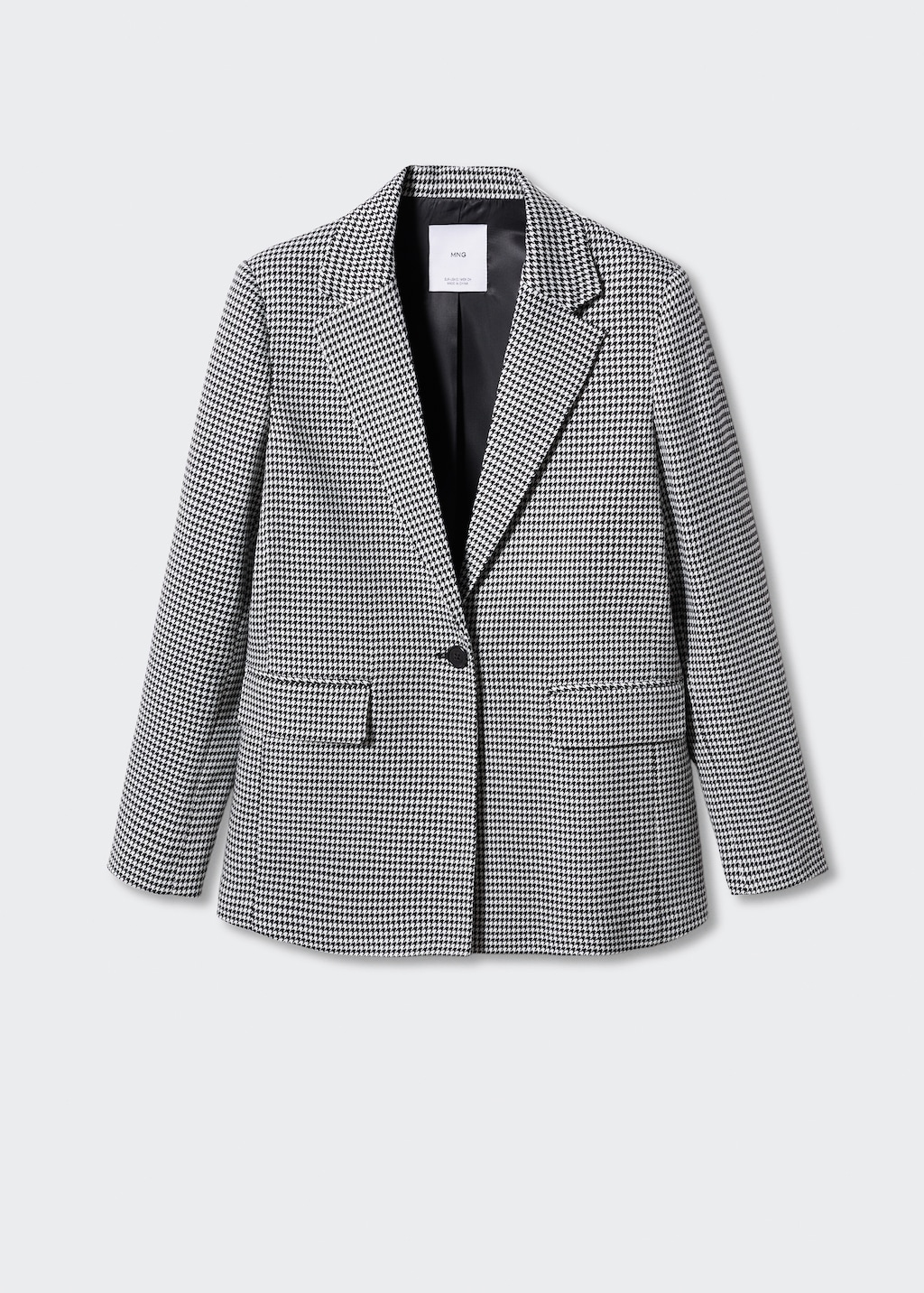 Houndstooth wool-blend blazer - Article without model