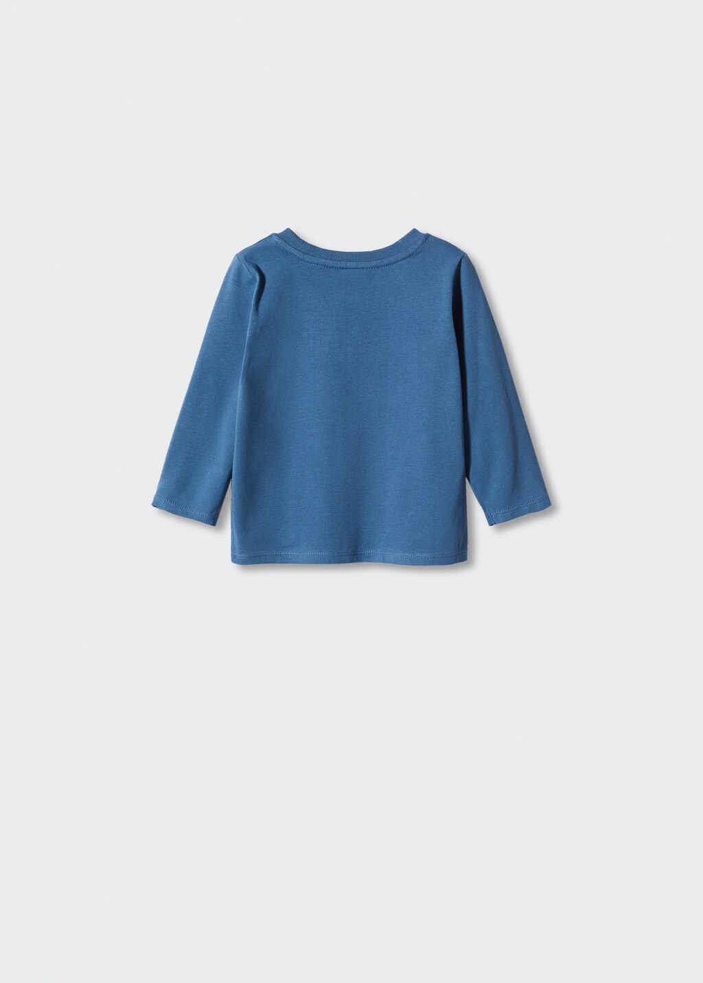 Long sleeve cotton t-shirt - Reverse of the article