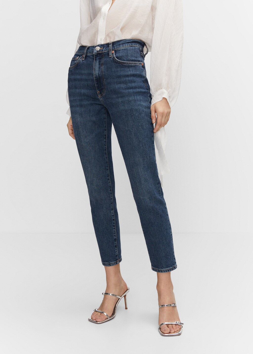 Slim cropped jeans - Medium plane