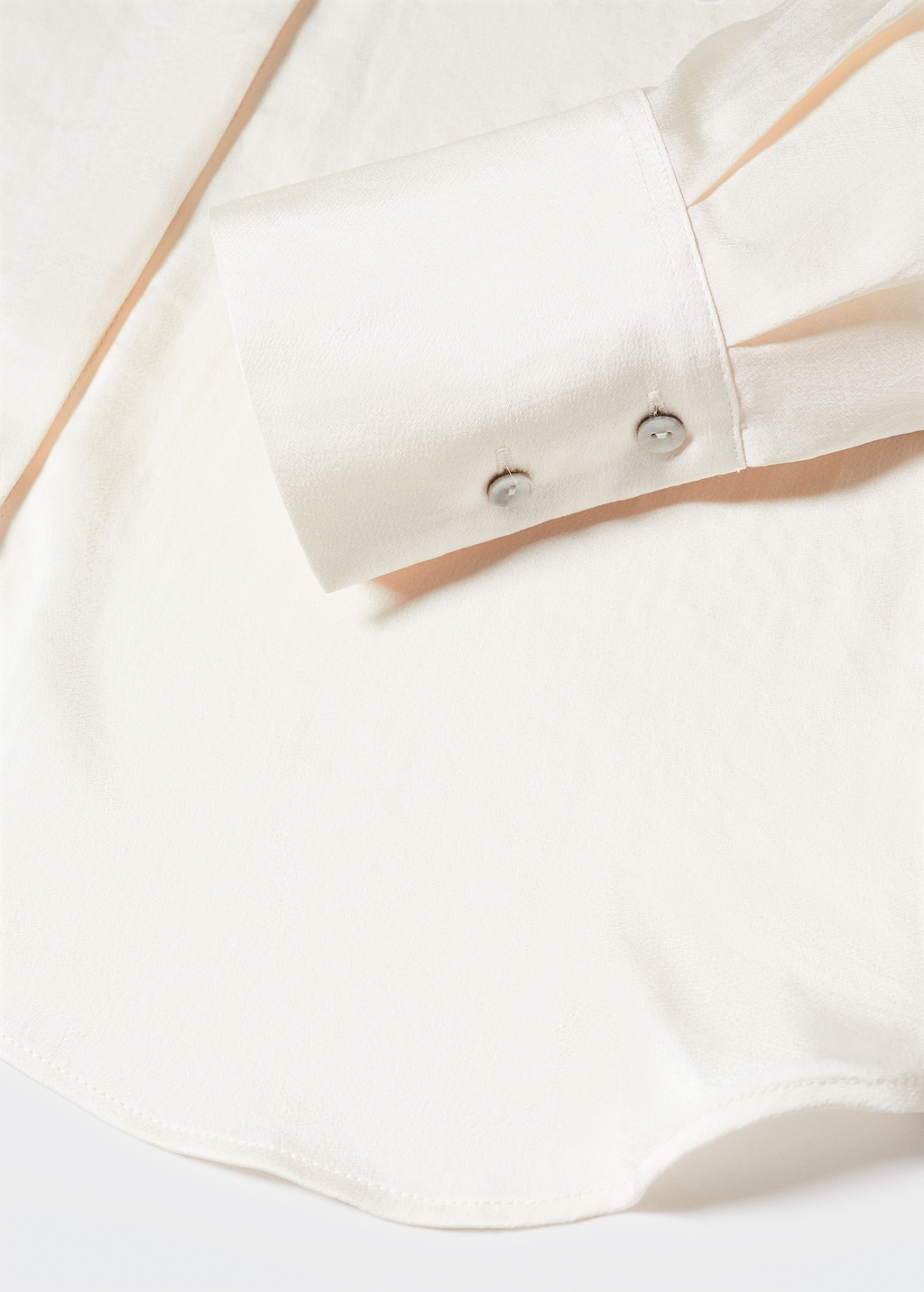 Satin finish flowy shirt - Details of the article 8