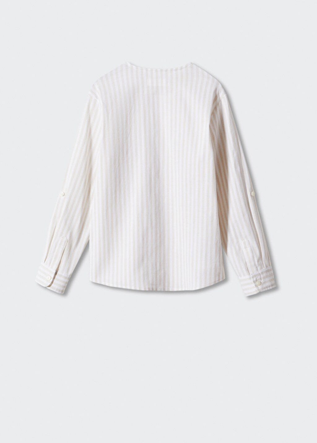 Striped cotton shirt - Reverse of the article