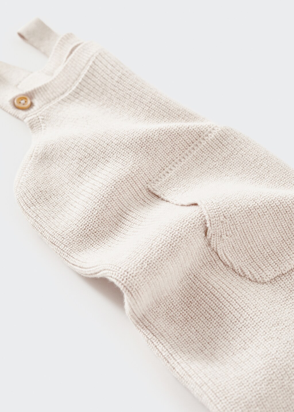 Cotton knit dungarees - Details of the article 0