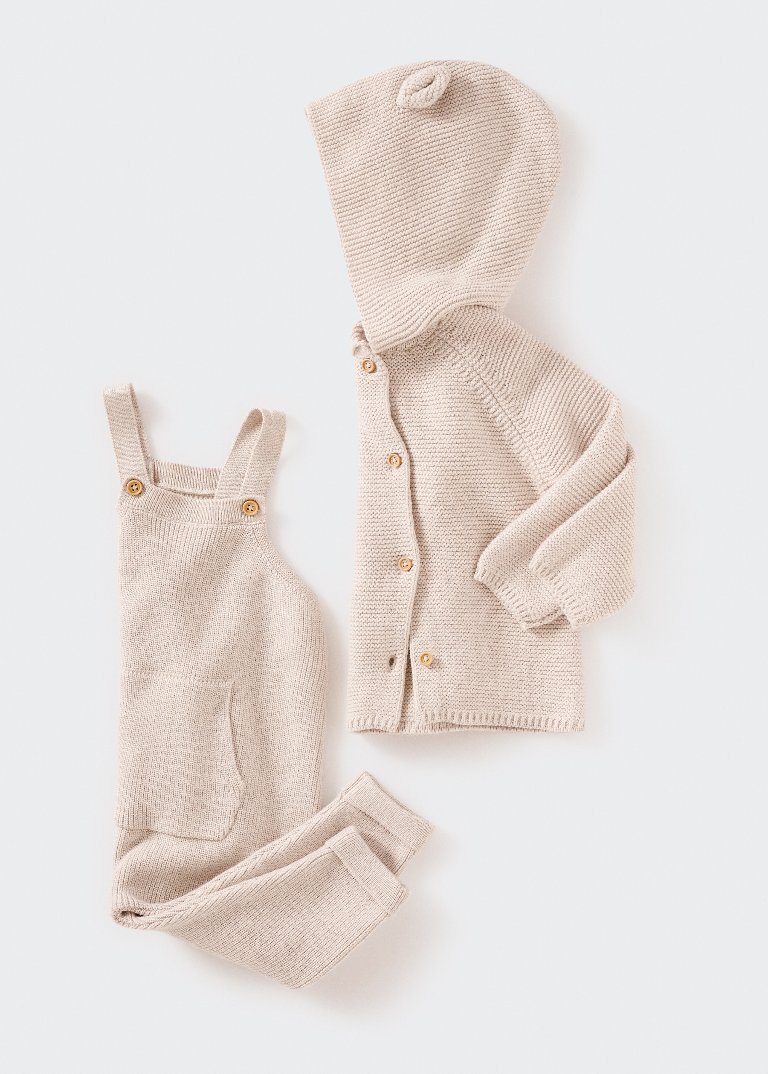 Cotton knit dungarees - Details of the article 6