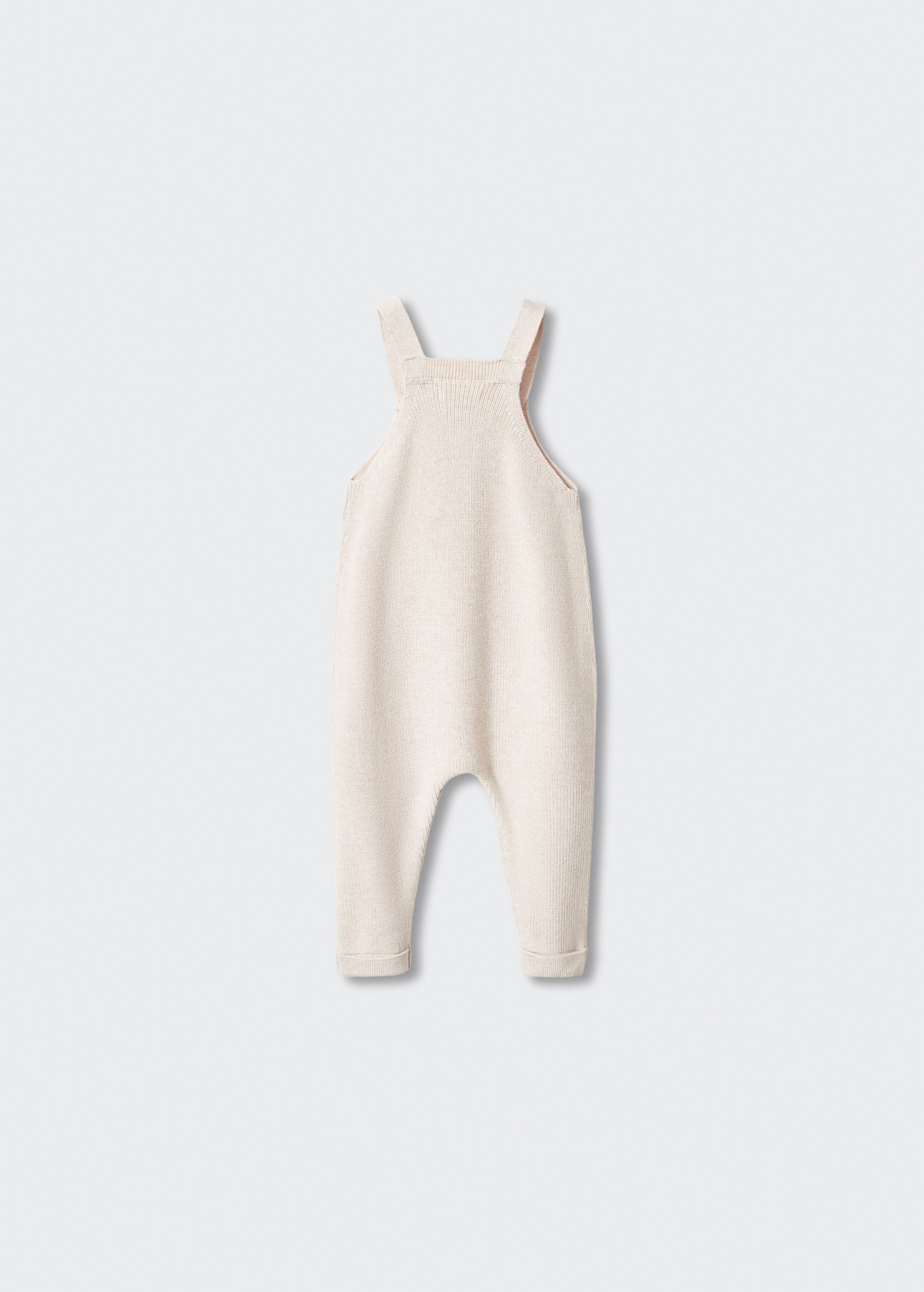 Cotton knit dungarees - Reverse of the article