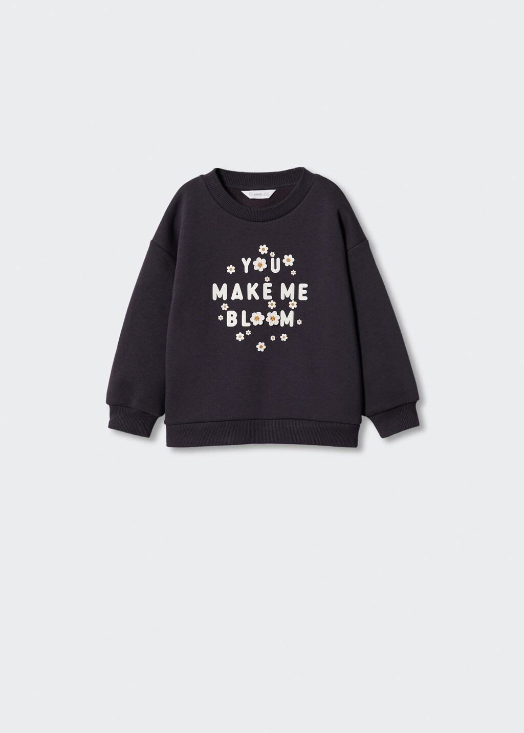 Printed message sweatshirt - Article without model