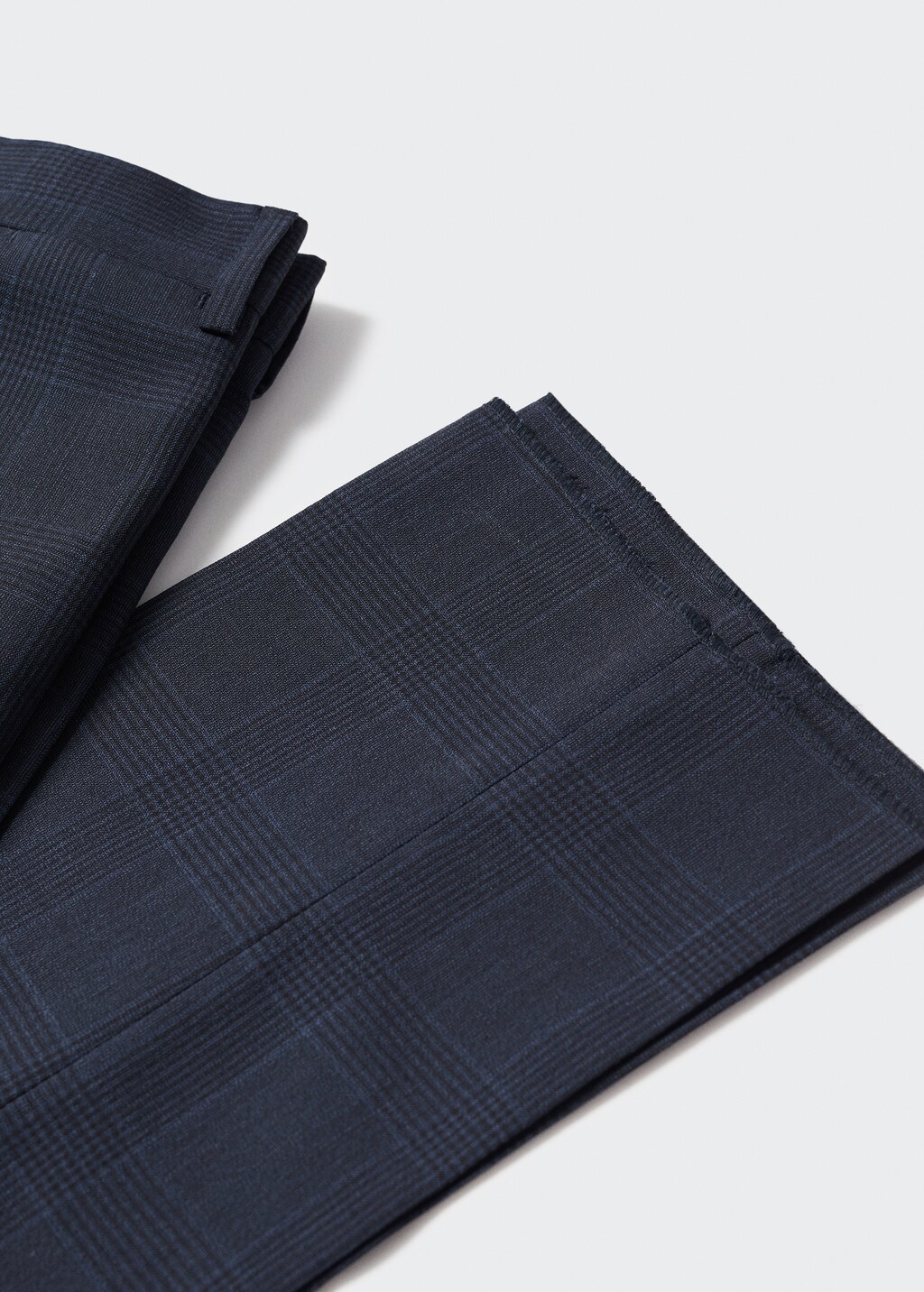 Slim fit virgin wool suit trousers - Details of the article 0