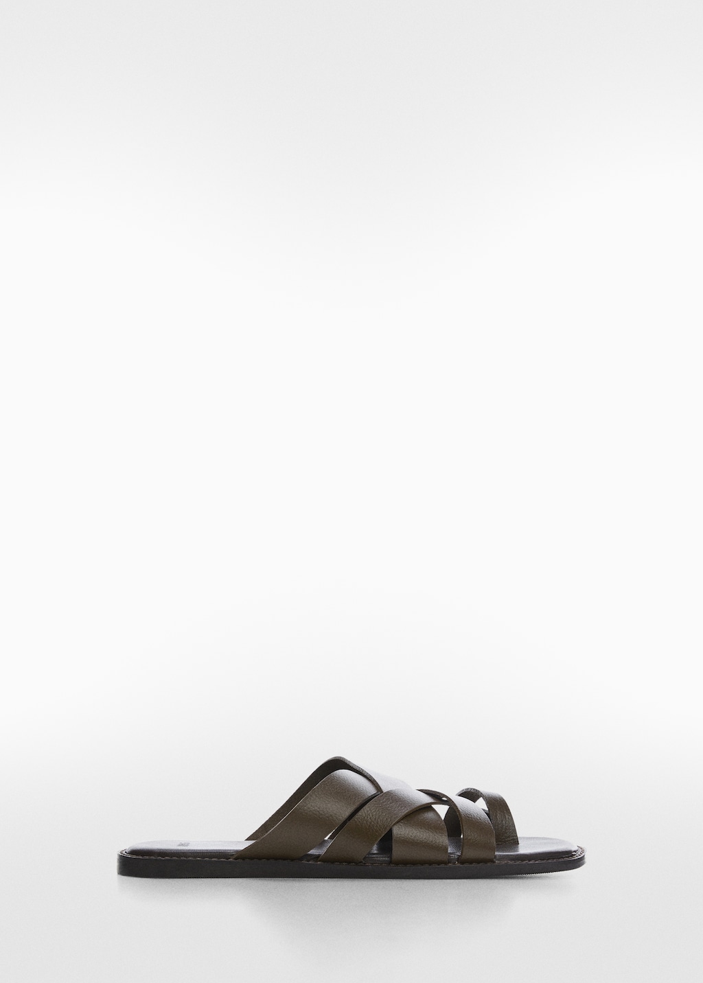 Leather straps sandals - Man | MANGO OUTLET USA