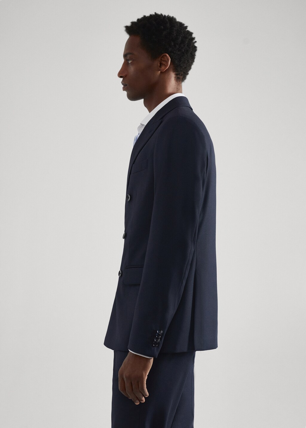 Slim fit double-breasted suit blazer - Details of the article 6