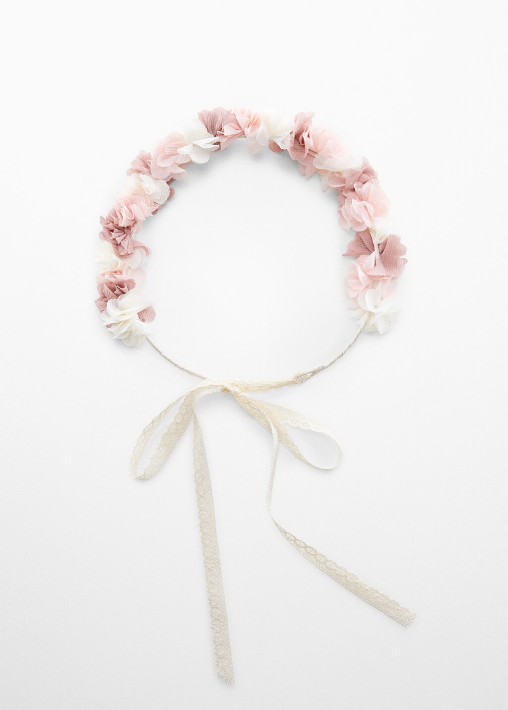 Headband with embossed flowers - Article without model