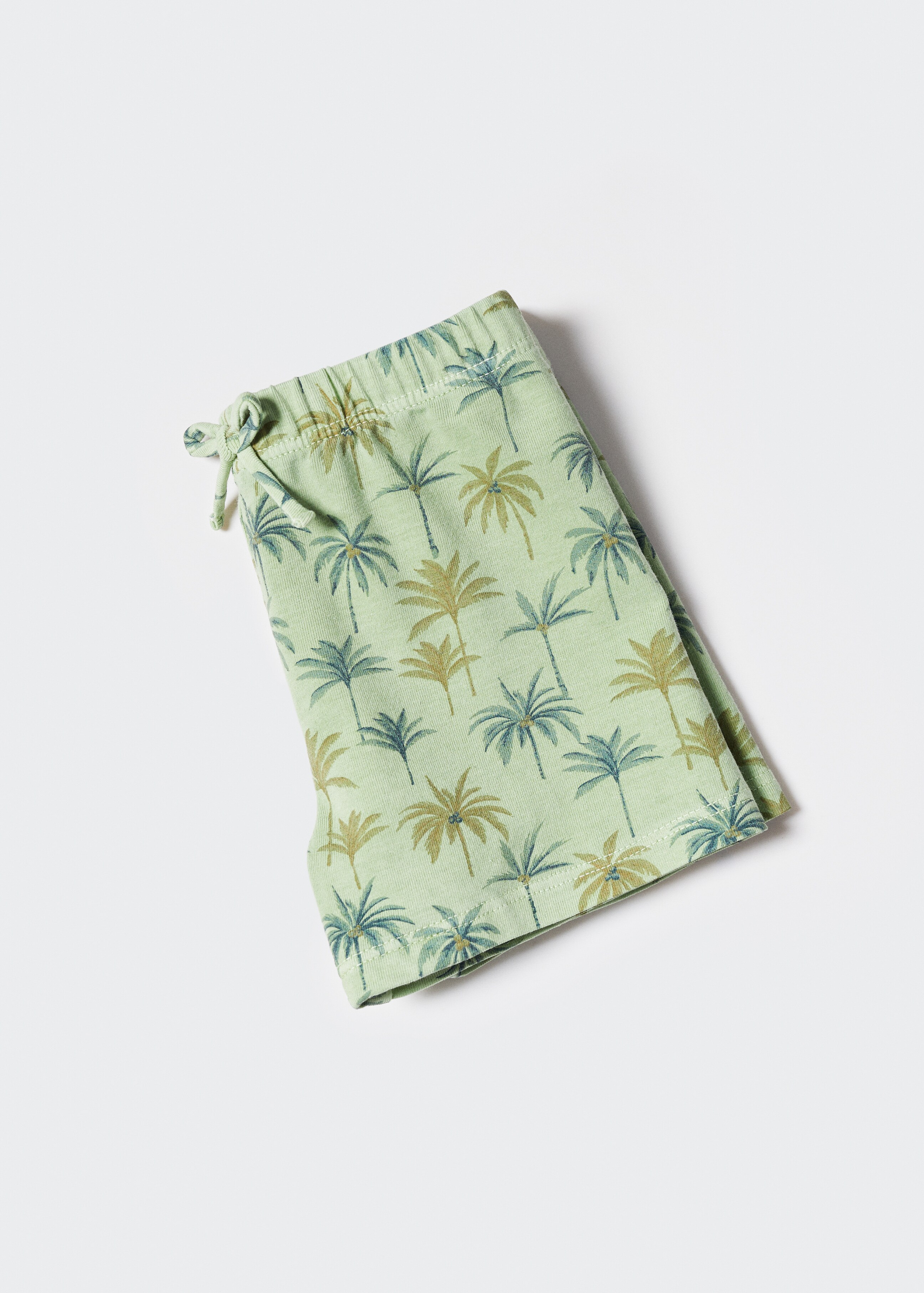Leaf print swimming trunks - Details of the article 0