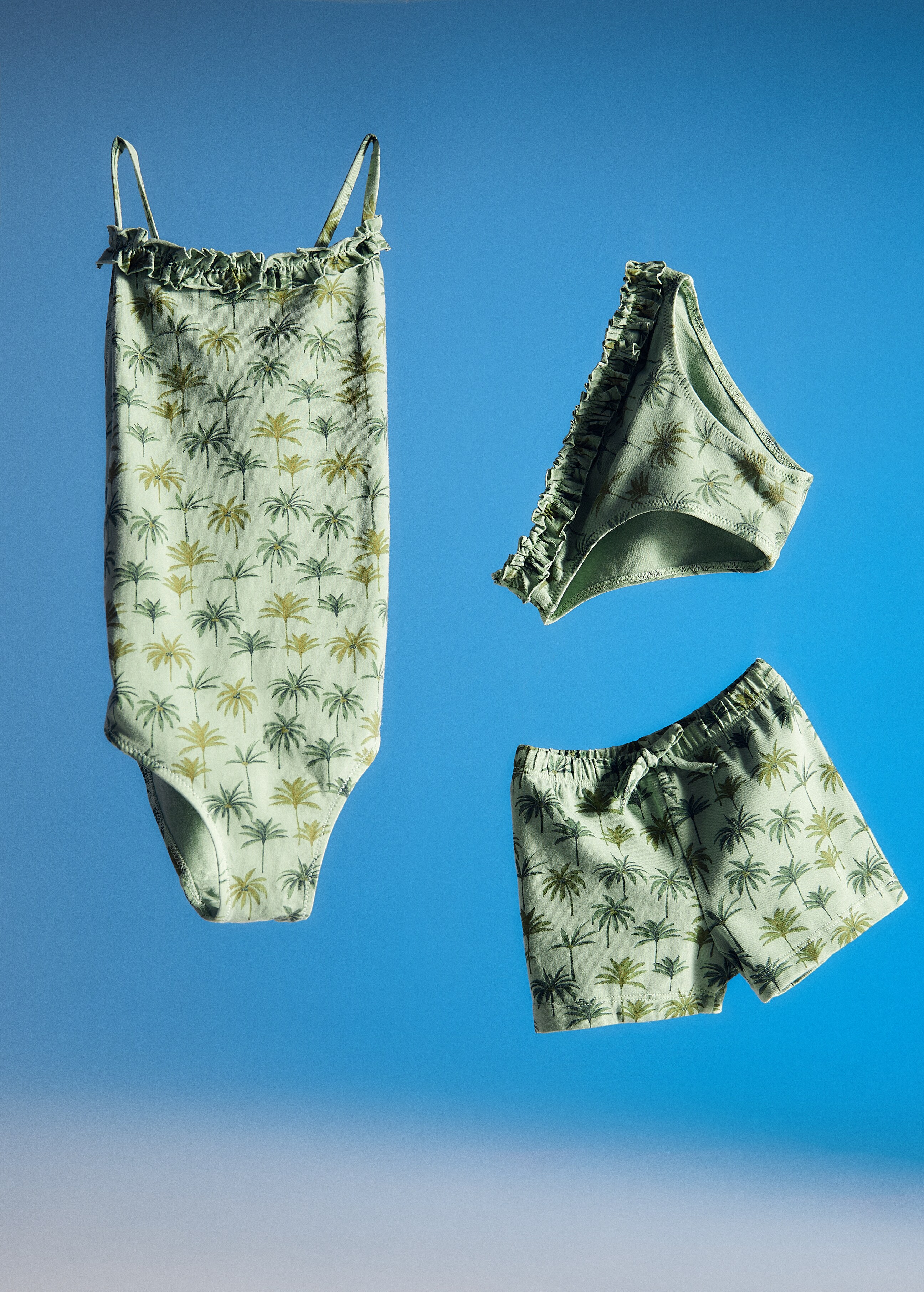 Leaf print swimming trunks - Details of the article 5