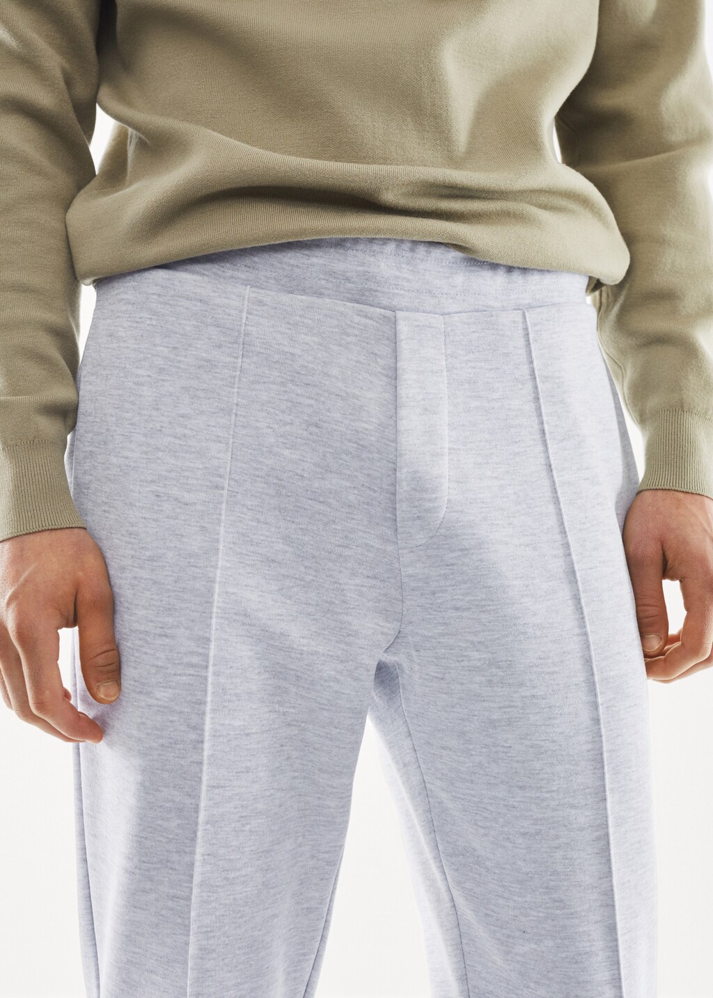 Plush cotton joggers - Details of the article 1