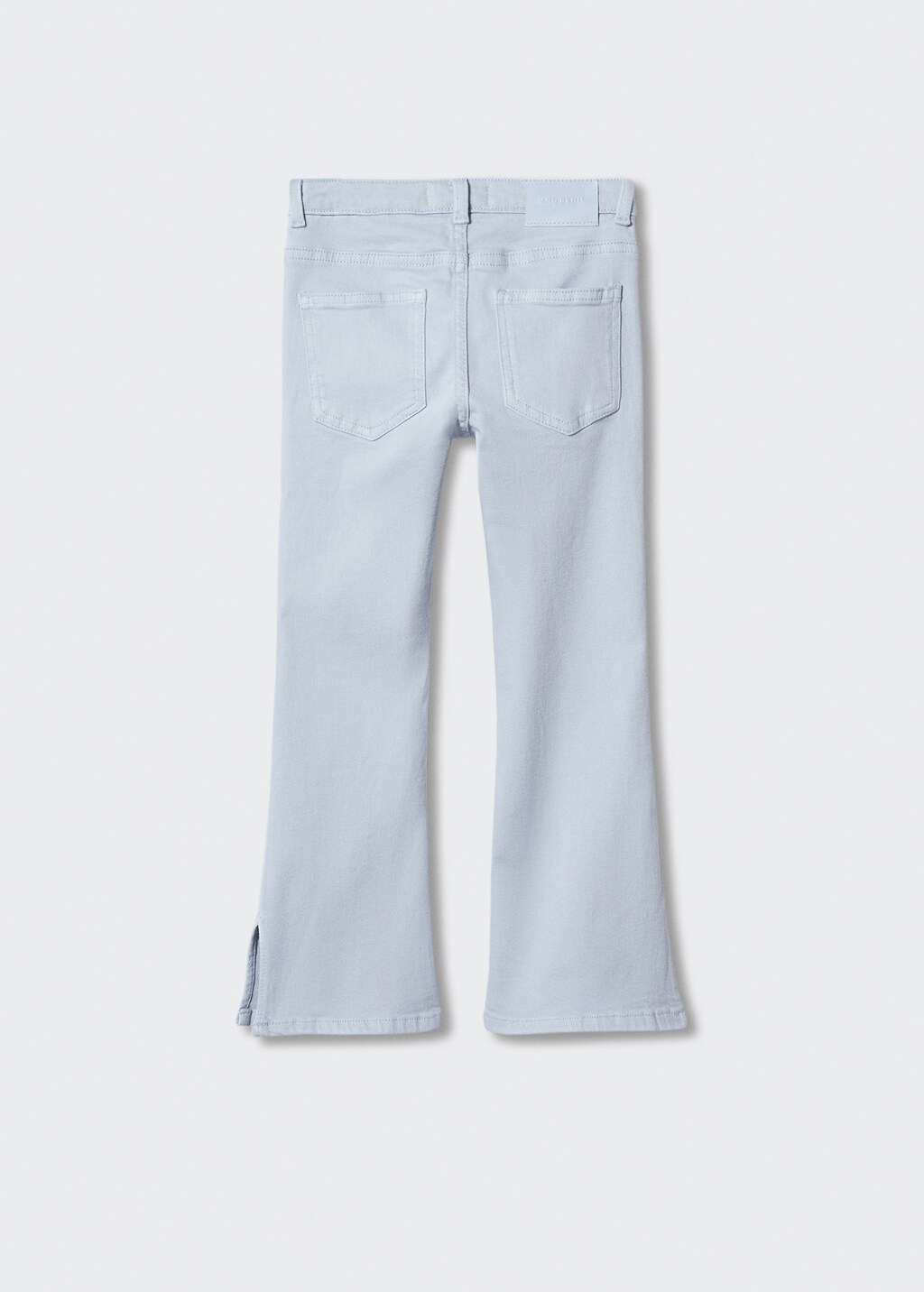 Flared jeans with opening - Reverse of the article