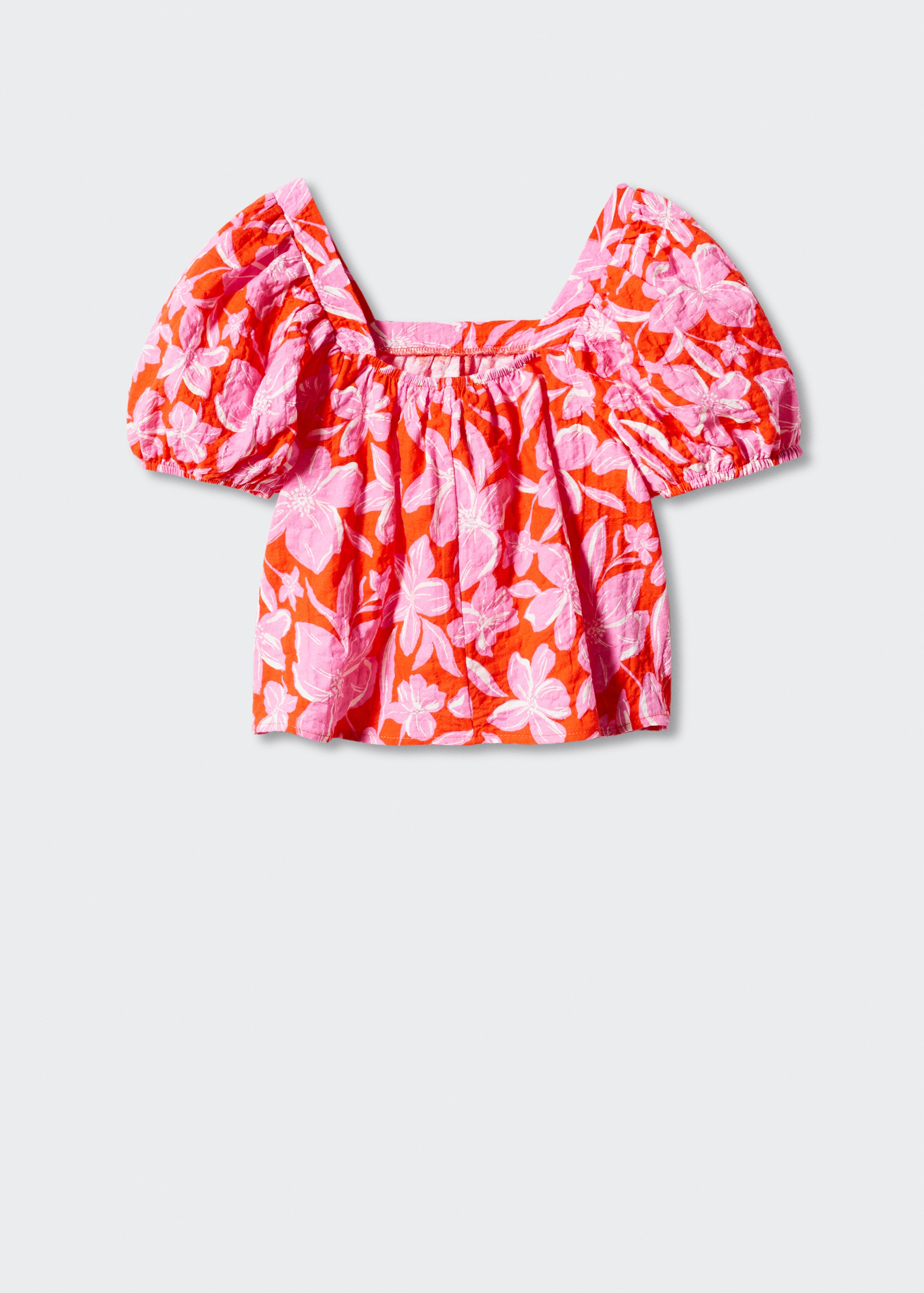 Floral print blouse - Reverse of the article