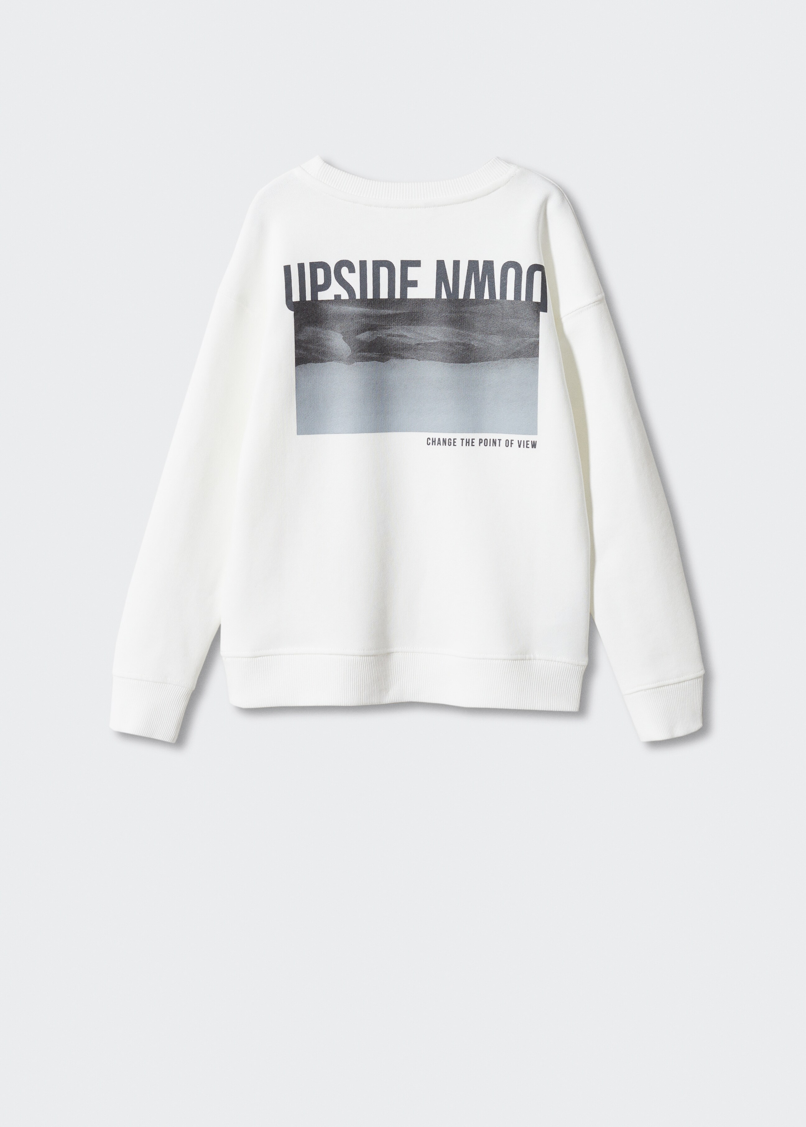 Printed cotton sweatshirt - Reverse of the article