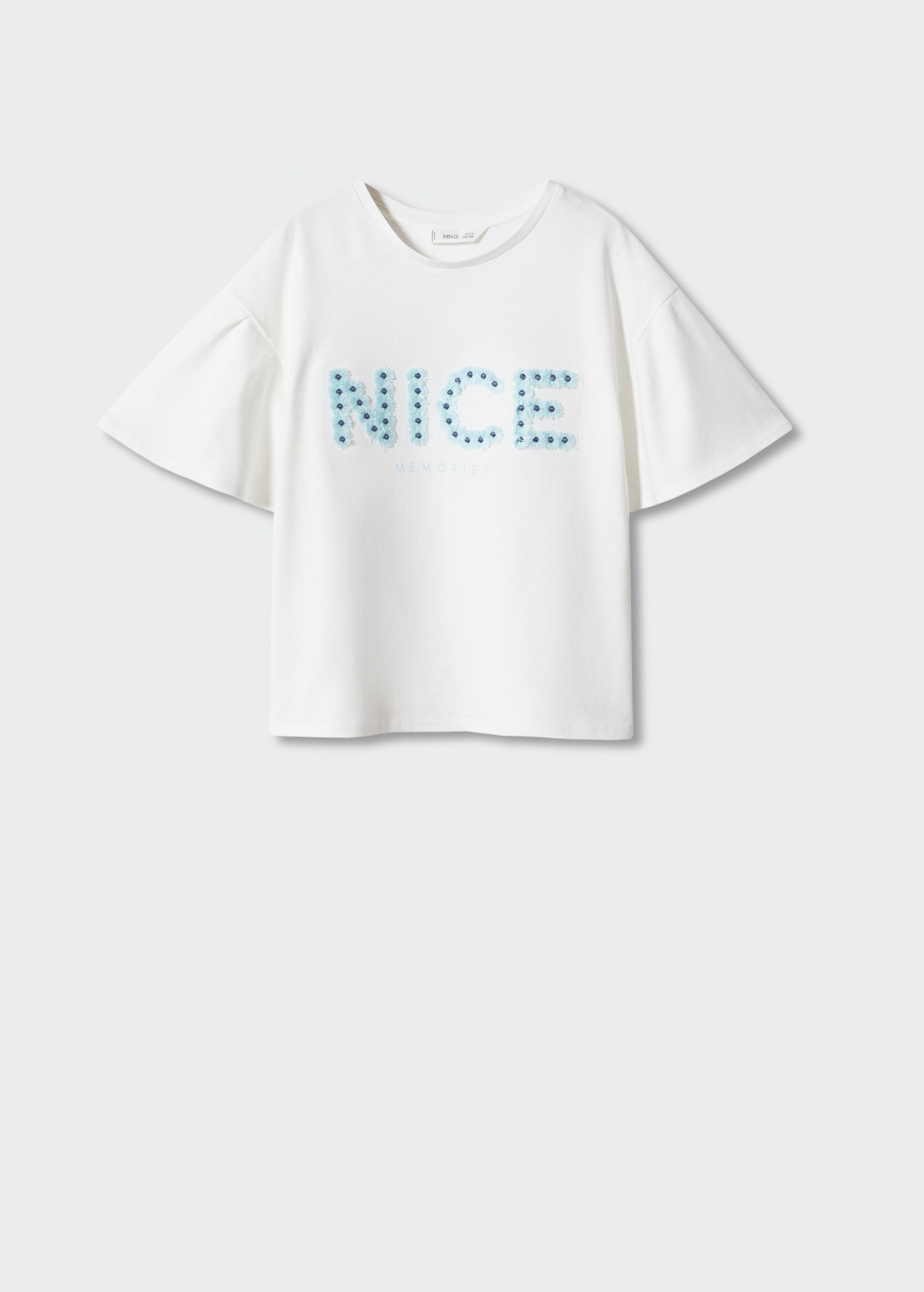 T-shirt de algodão com bordados - Artigo sem modelo