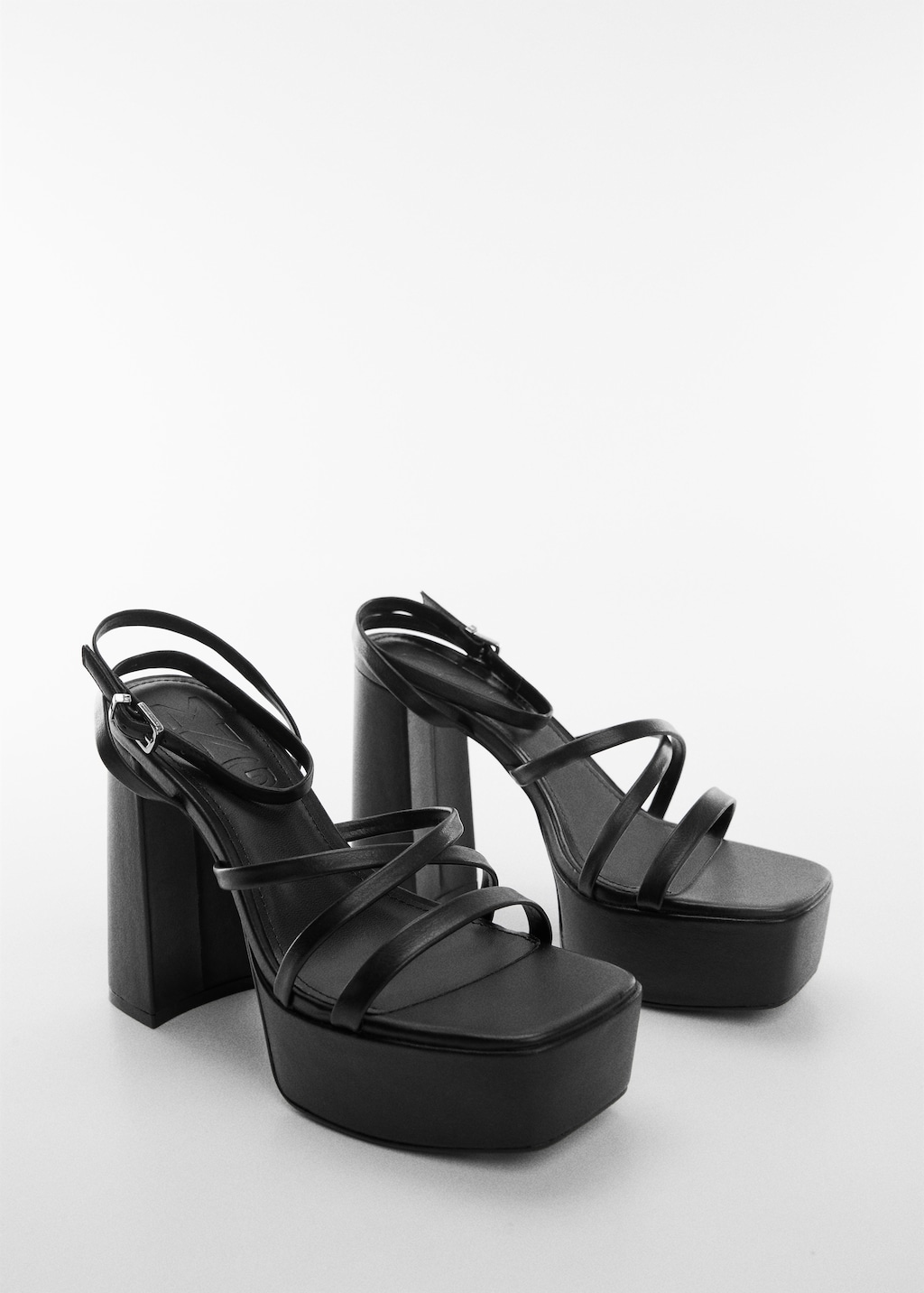 Strappy heeled sandals - Medium plane