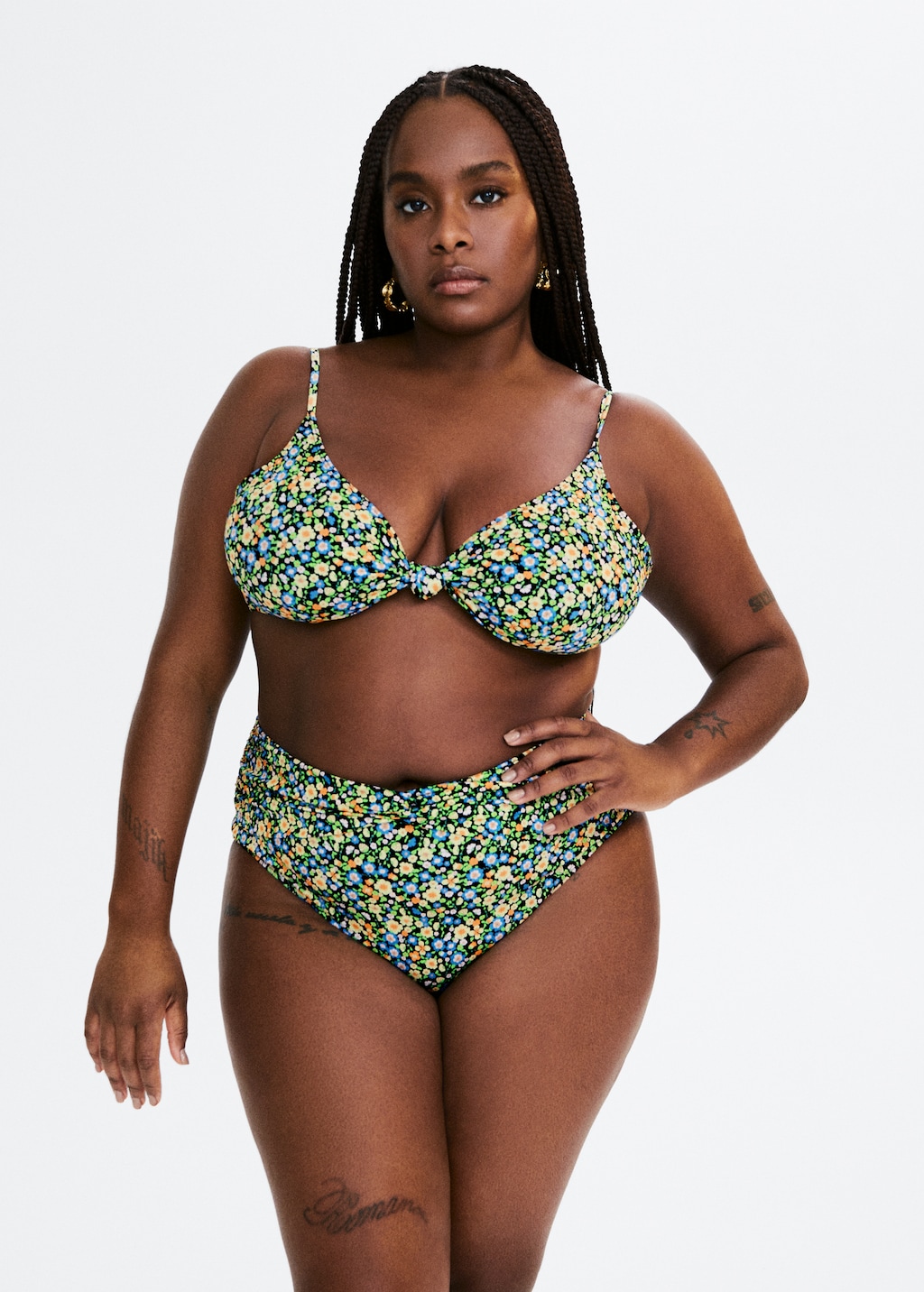 High waisted bikini shops on curvy girl