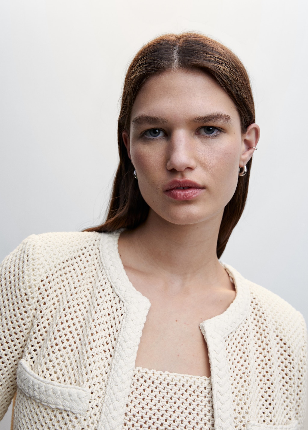 Openwork knitted jacket - Details of the article 1