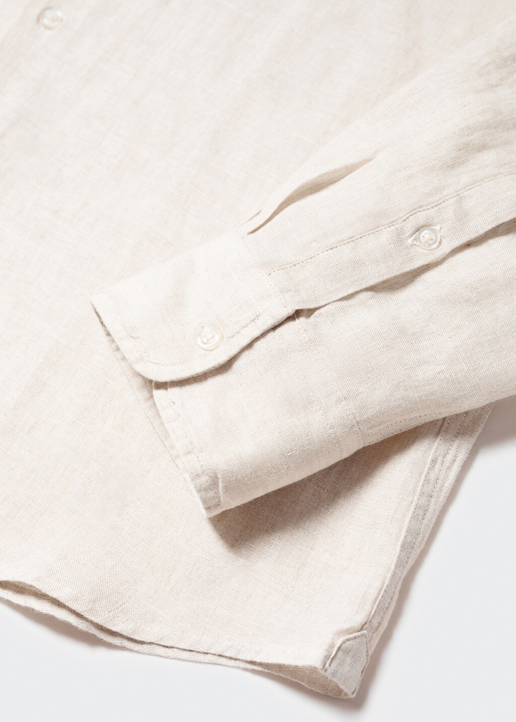 100% linen regular-fit shirt - Details of the article 8