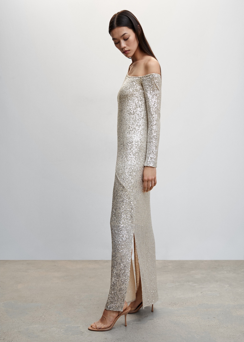 Asymmetric sequin dress - Details of the article 6