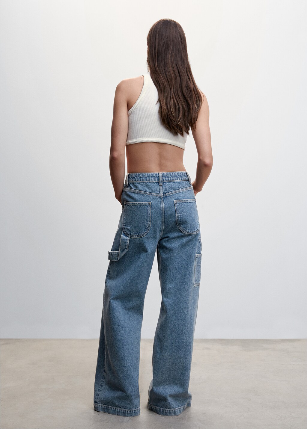 Low waist wideleg jeans - Reverse of the article