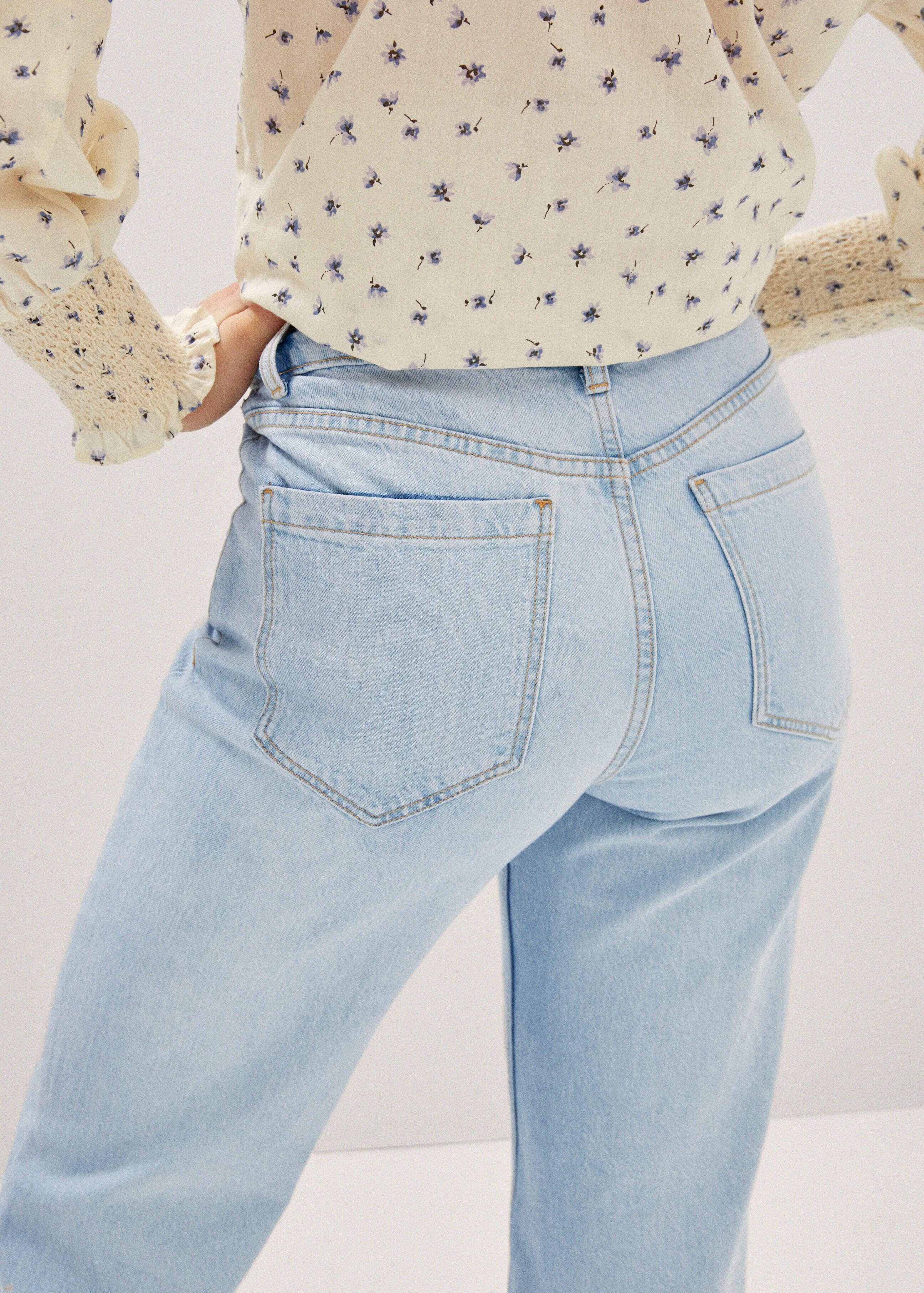Wideleg jeans with pockets - Details of the article 2