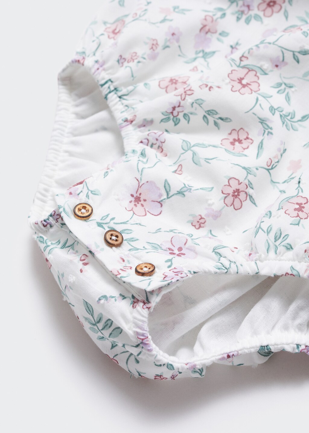 Cotton floral romper - Details of the article 8