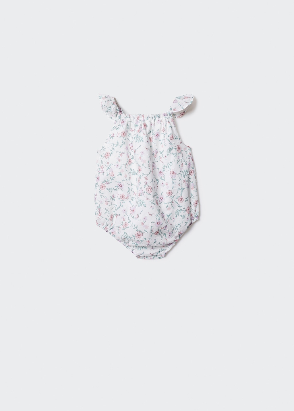 Cotton floral romper - Reverse of the article