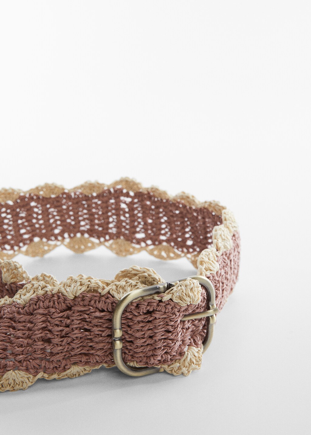 Contrast raffia belt - Medium plane