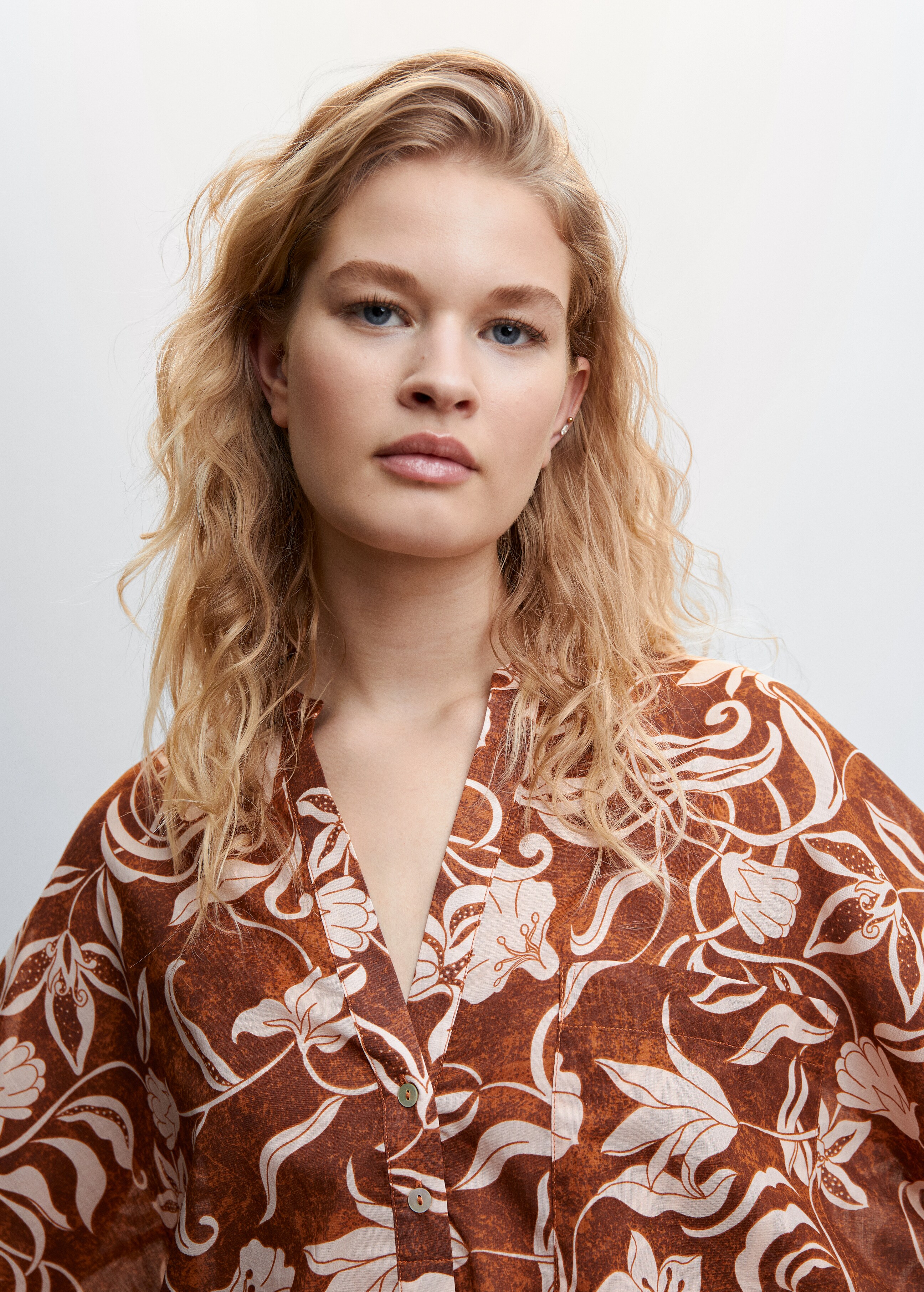 Floral print blouse - Details of the article 1