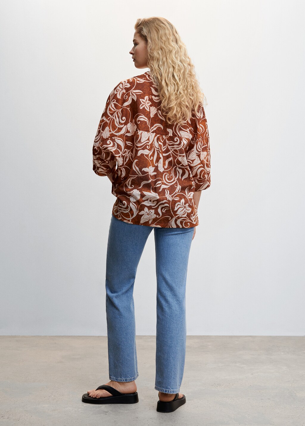 Floral print blouse - Reverse of the article