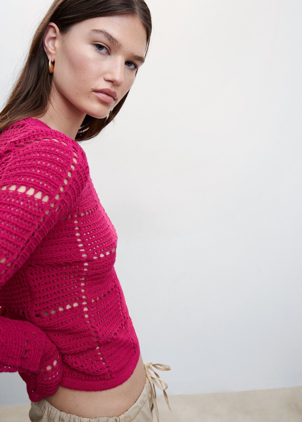 Openwork knit sweater - Details of the article 1