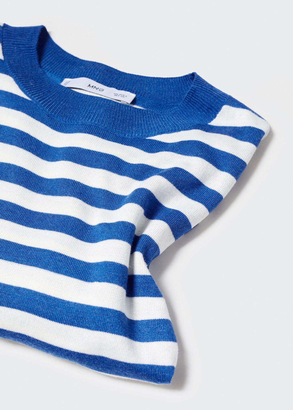 Striped short-sleeved sweater - Details of the article 8