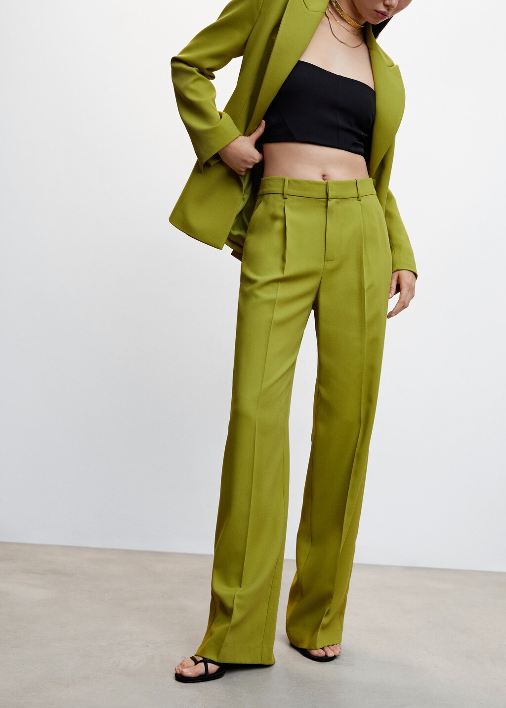  wide leg suit trousers - Medium plane