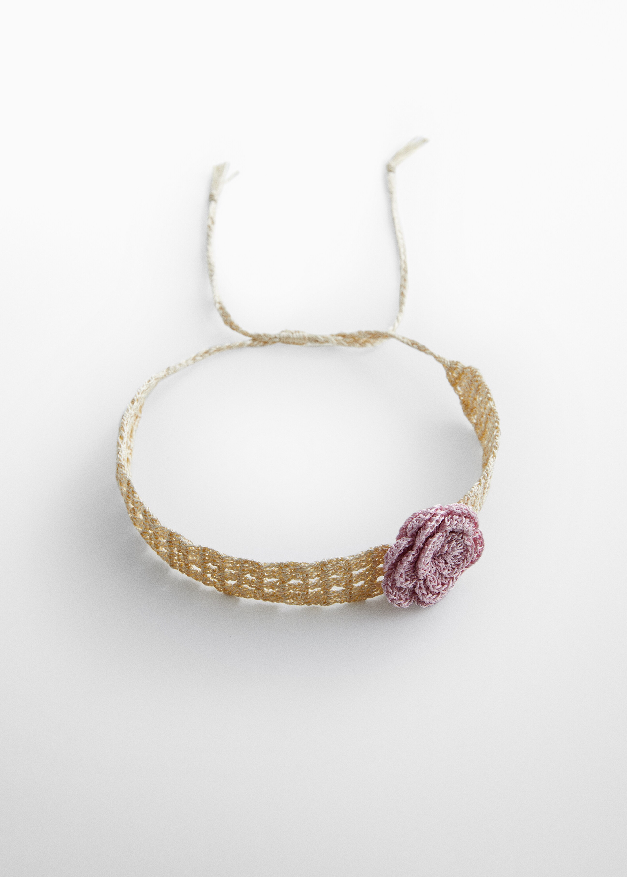 Halskette mit Häkel-Blume - Artikel ohne Model