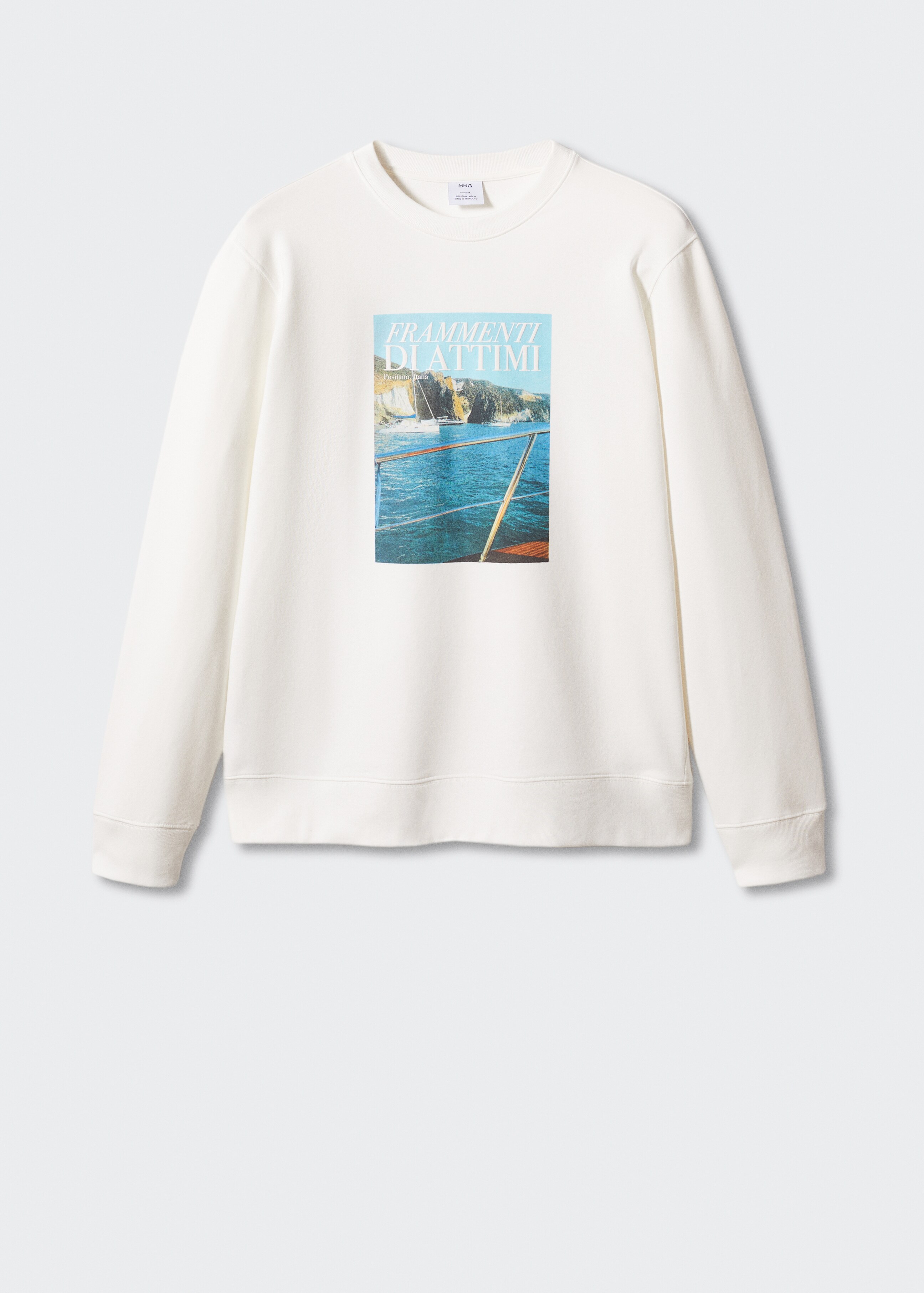 Katoenen sweatshirt met print - Artikel zonder model