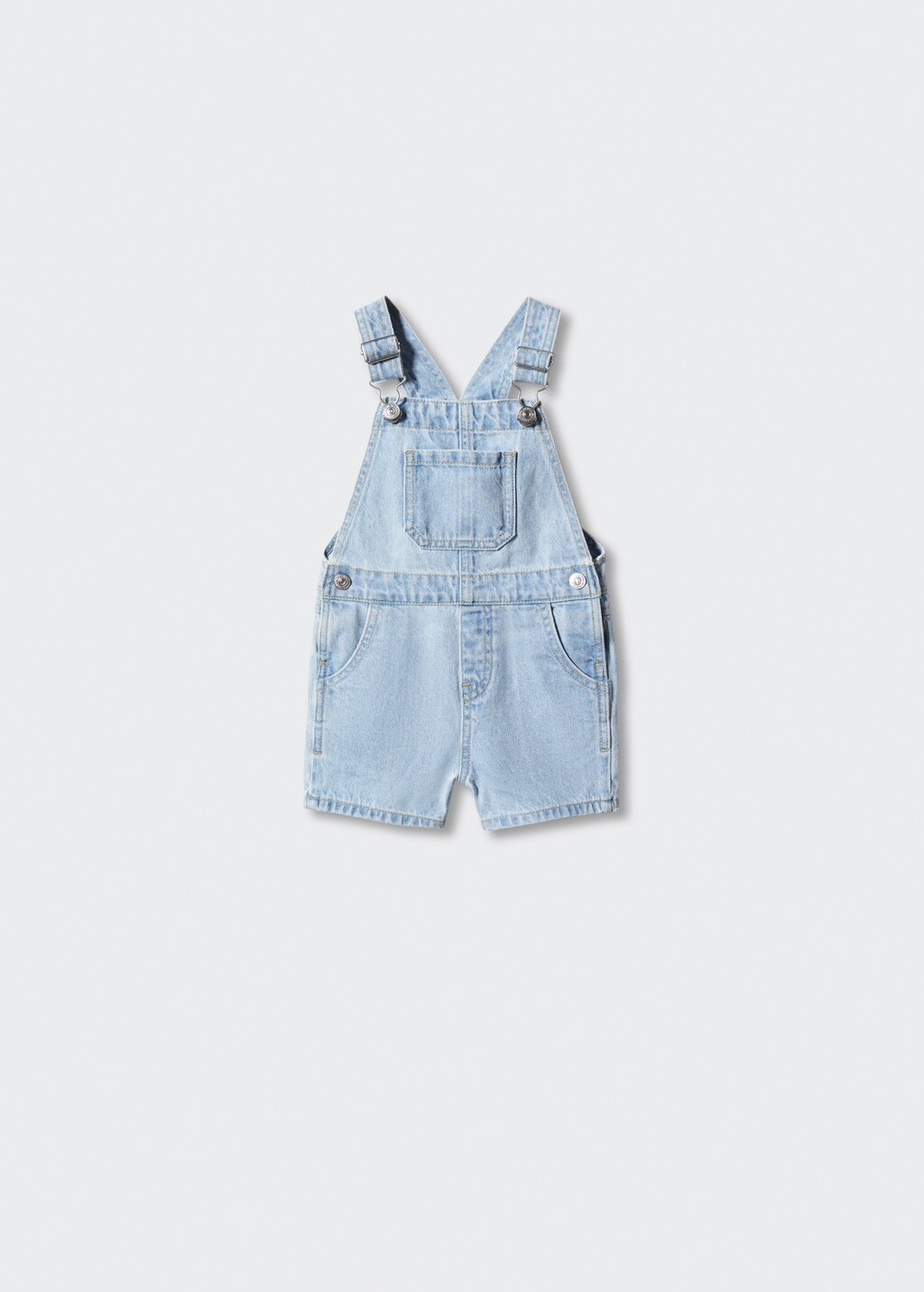 Short denim dungarees - Article without model