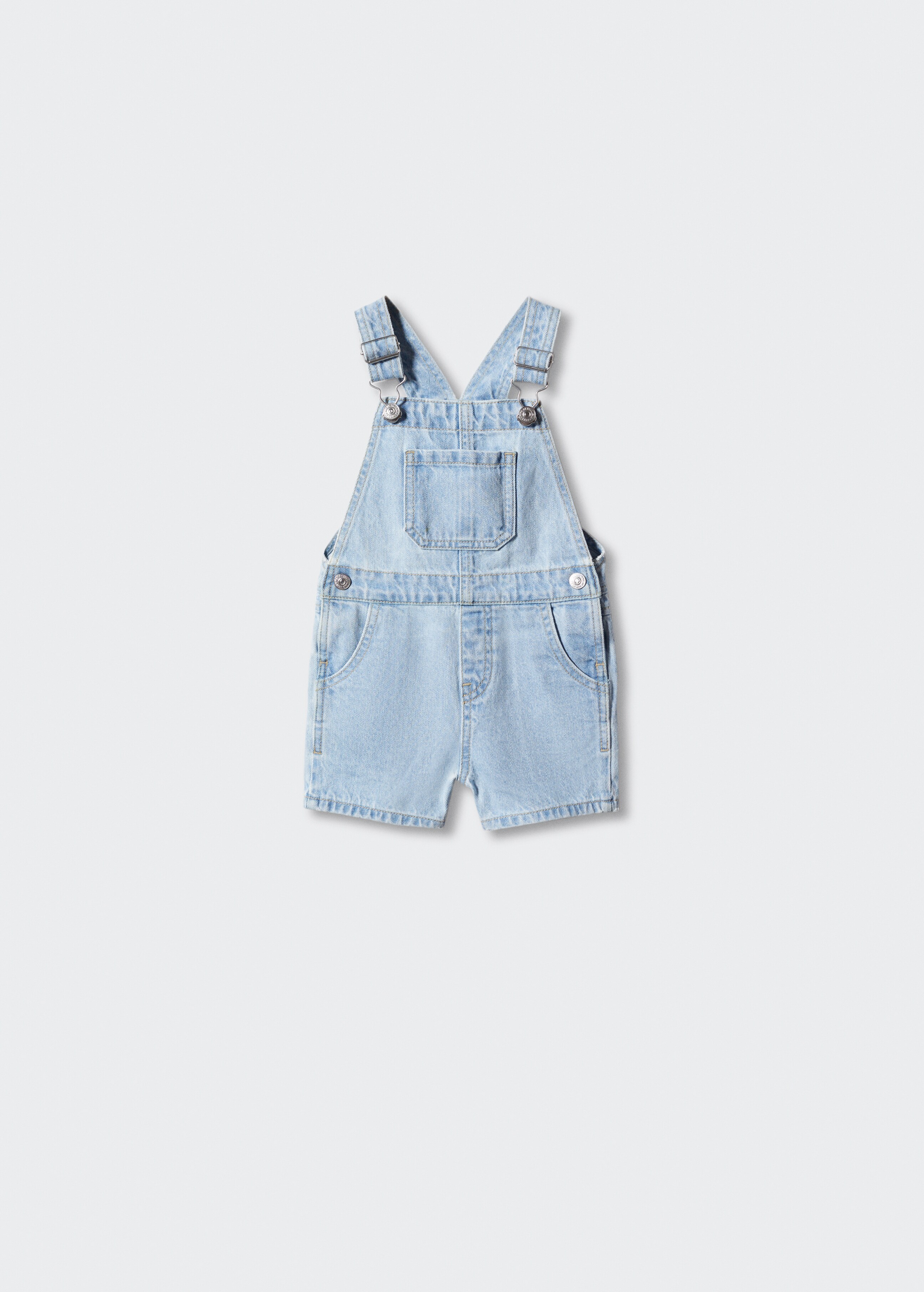 Short denim dungarees - Article without model