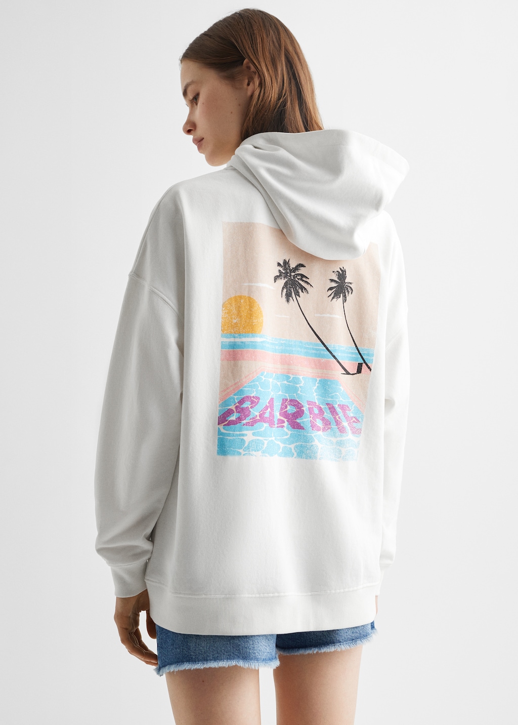 Baumwoll-Sweatshirt Barbie - Rückseite des Artikels