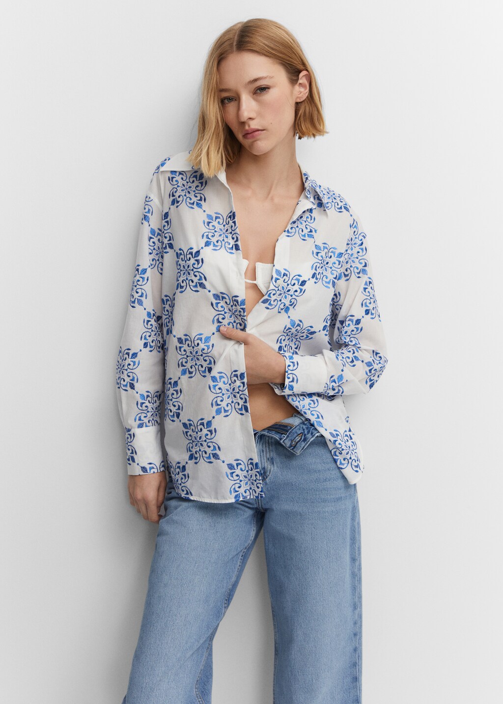 Camisa oversize brodada - Detall de l'article 2